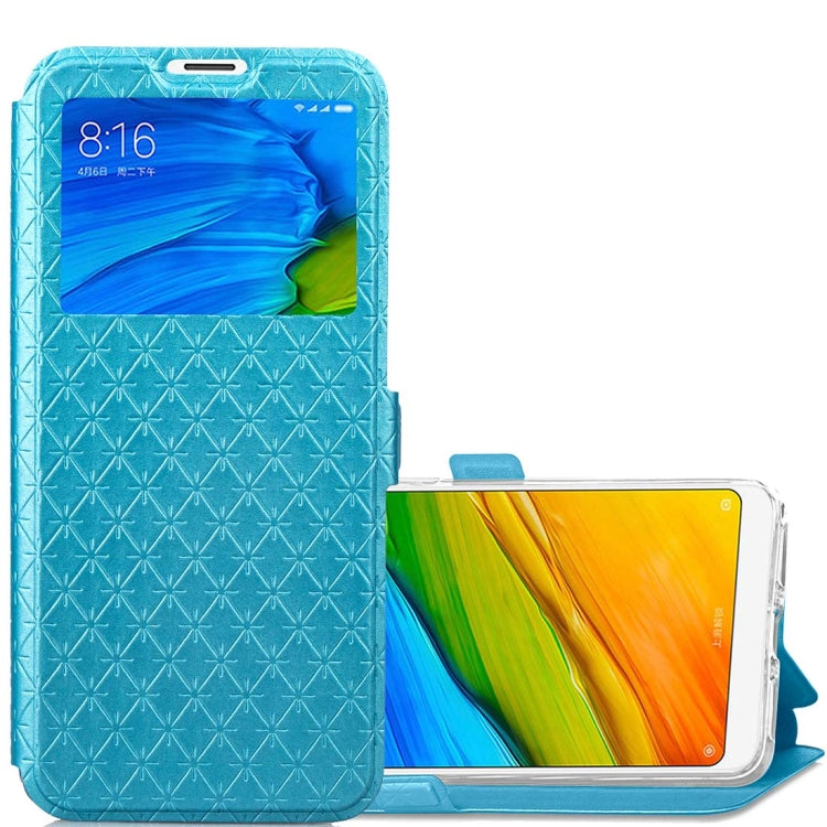 For Xiaomi Redmi 5 Plus Argyles Texture Horizontal Flip Leather Case with Holder & Card Slots & Call Display ID