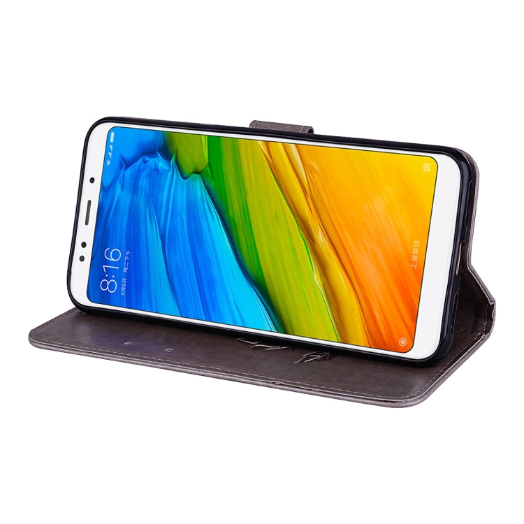 For Xiaomi Redmi 5 Rose Embossed Horizontal Flip Environmental PU Leather Case with Holder & Card Slots & Wallet