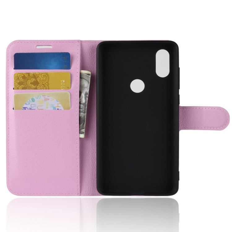 Litchi Texture Horizontal Flip Leather Case for Xiaomi Mi Mix 2S, with Wallet & Holder & Card Slots