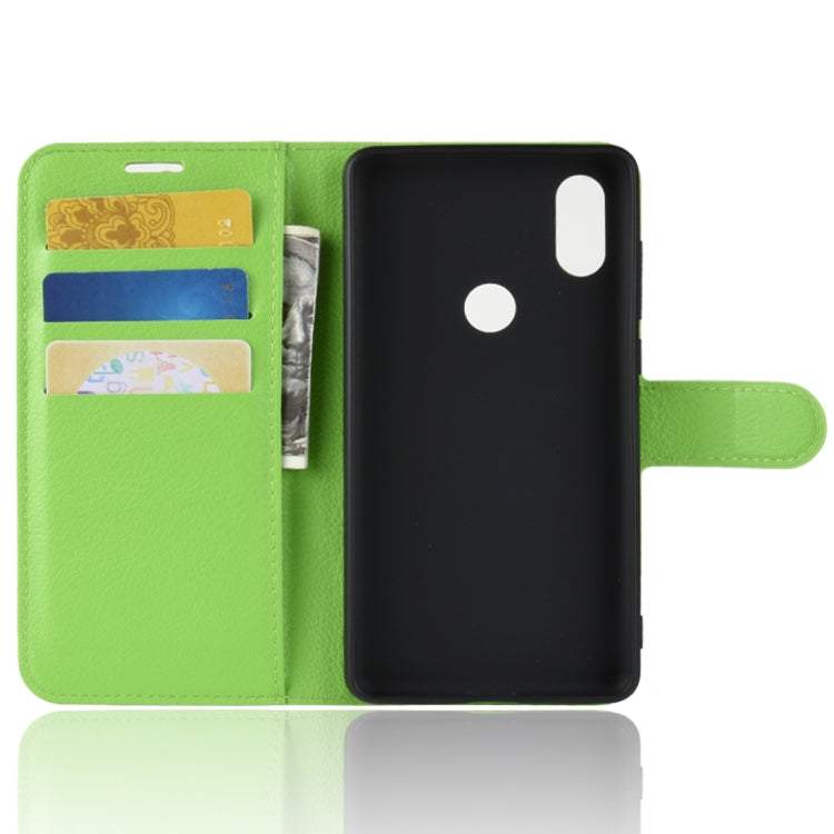 Litchi Texture Horizontal Flip Leather Case for Xiaomi Mi Mix 2S, with Wallet & Holder & Card Slots