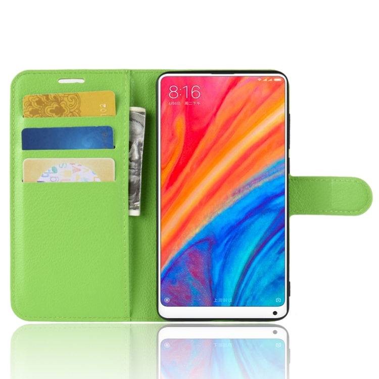 Litchi Texture Horizontal Flip Leather Case for Xiaomi Mi Mix 2S, with Wallet & Holder & Card Slots