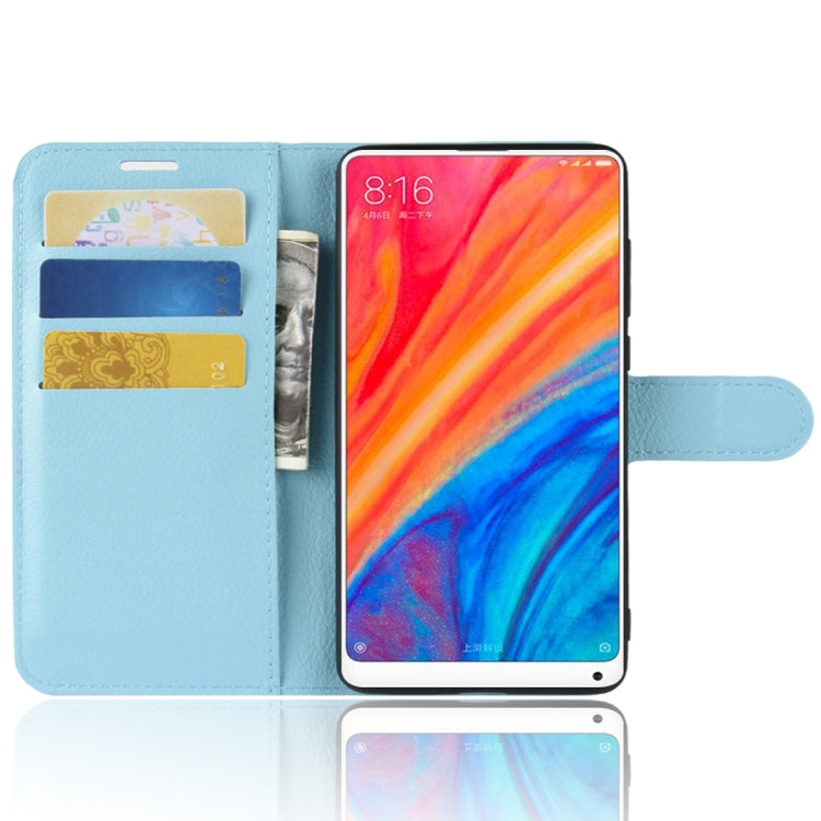 Litchi Texture Horizontal Flip Leather Case for Xiaomi Mi Mix 2S, with Wallet & Holder & Card Slots