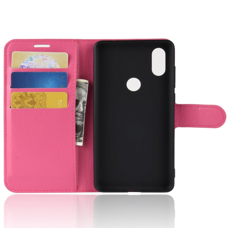 Litchi Texture Horizontal Flip Leather Case for Xiaomi Mi Mix 2S, with Wallet & Holder & Card Slots