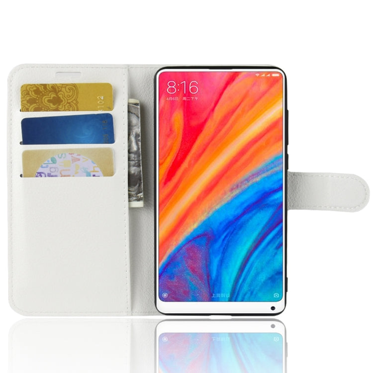 Litchi Texture Horizontal Flip Leather Case for Xiaomi Mi Mix 2S, with Wallet & Holder & Card Slots