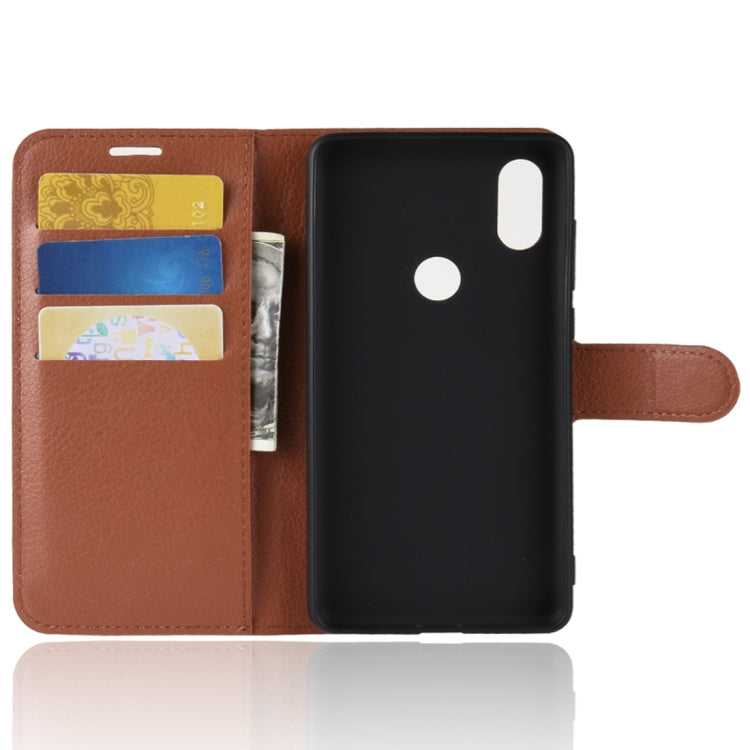 Litchi Texture Horizontal Flip Leather Case for Xiaomi Mi Mix 2S, with Wallet & Holder & Card Slots