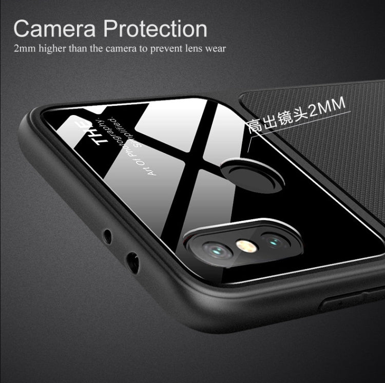 Lenuo LeJazz Series TPU + Glass Case for Xiaomi Mi 6X(Red)