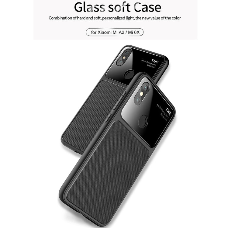 Lenuo LeJazz Series TPU + Glass Case for Xiaomi Mi 6X(Red)