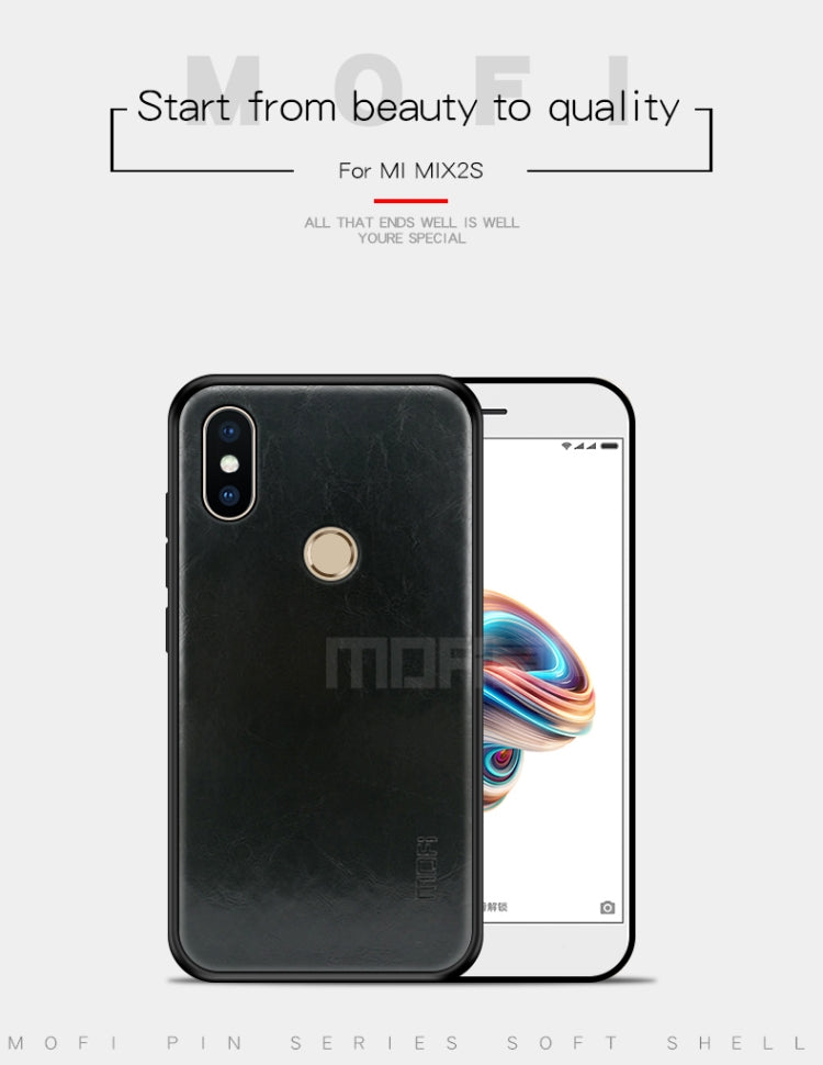 MOFI Shockproof PU Paste PC Case for Xiaomi Mi Mix 2S