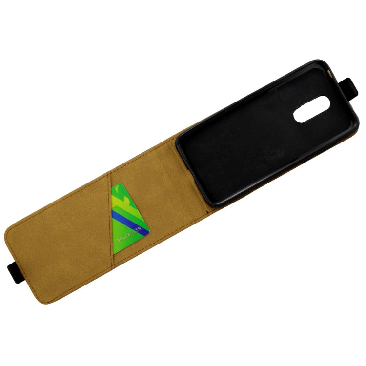 Business Style Vertical Flip TPU Leather Case for Xiaomi Redmi 5 Plus , with Card Slot(Black)