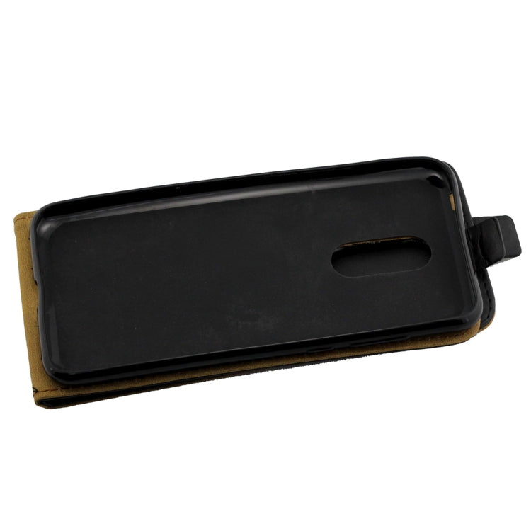 Business Style Vertical Flip TPU Leather Case for Xiaomi Redmi 5 Plus , with Card Slot(Black)