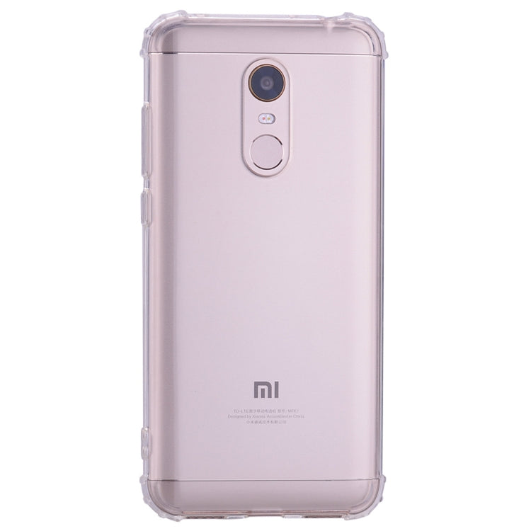 Simple Style TPU Hockproof Protective Cover Case for Xiaomi Redmi 5 Plus(Transparent)