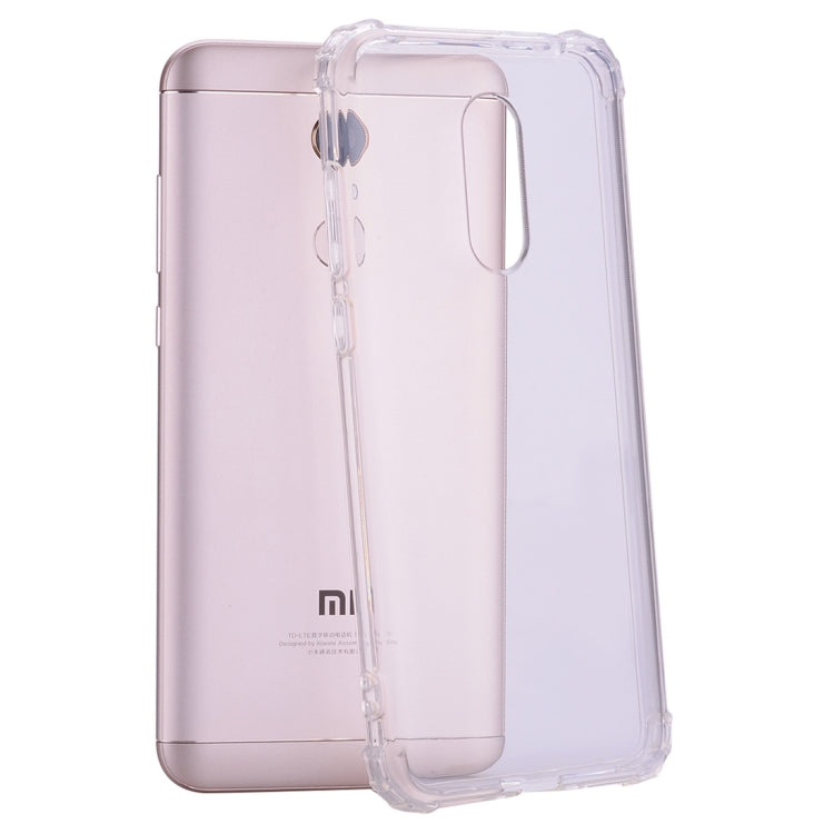 Simple Style TPU Hockproof Protective Cover Case for Xiaomi Redmi 5 Plus(Transparent)