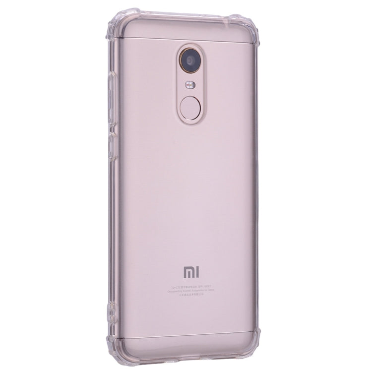 Simple Style TPU Hockproof Protective Cover Case for Xiaomi Redmi 5 Plus(Transparent)