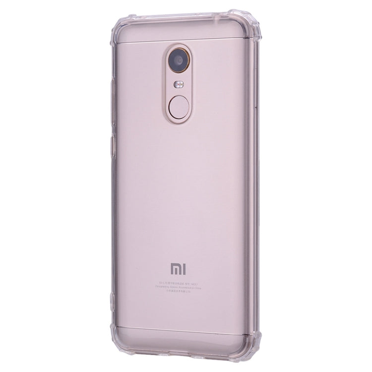 Simple Style TPU Hockproof Protective Cover Case for Xiaomi Redmi 5 Plus(Transparent)