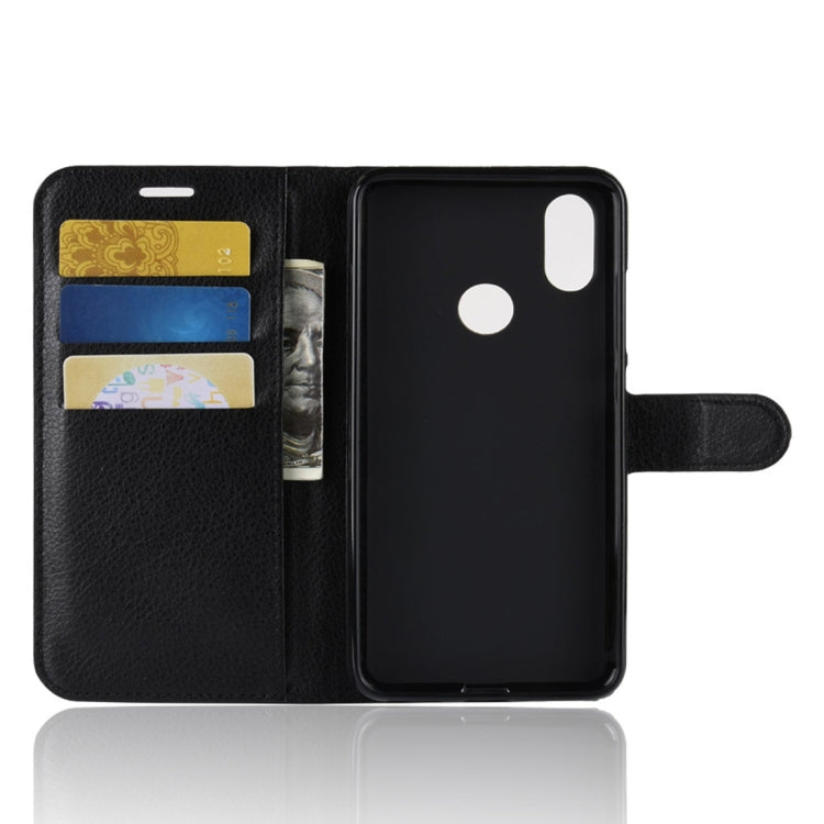 Litchi Texture Horizontal Flip Leather Case for Xiaomi Mi 6X / A2 , with Wallet & Holder & Card Slots
