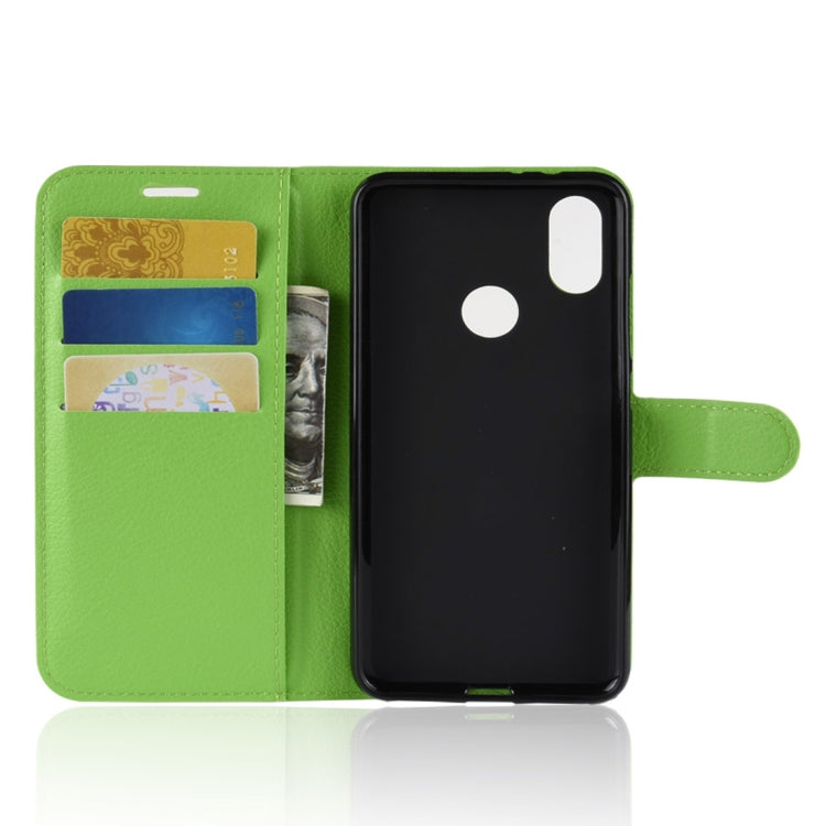 Litchi Texture Horizontal Flip Leather Case for Xiaomi Mi 6X / A2 , with Wallet & Holder & Card Slots