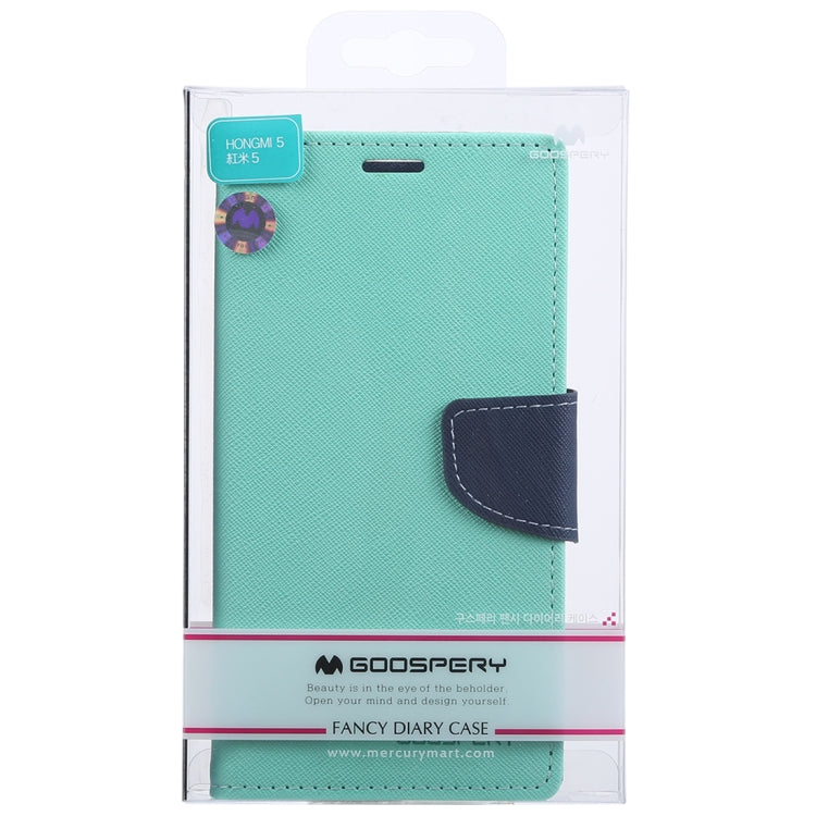 GOOSPERY FANCY DIARY Horizontal Flip PU Leather Case for Xiaomi Redmi 5, with Holder & Card Slots & Wallet