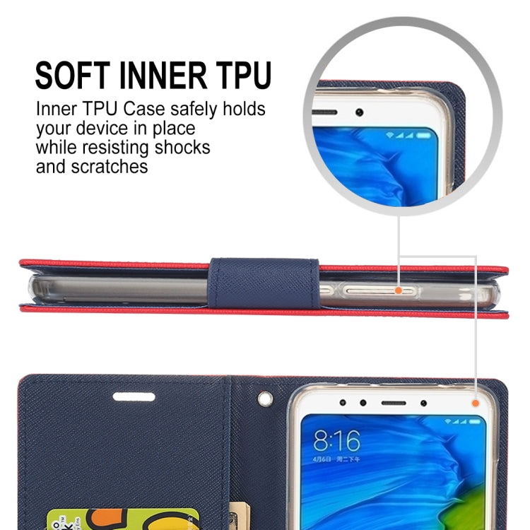 GOOSPERY FANCY DIARY Horizontal Flip PU Leather Case for Xiaomi Redmi 5, with Holder & Card Slots & Wallet