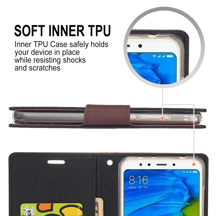 GOOSPERY FANCY DIARY Horizontal Flip PU Leather Case for Xiaomi Redmi 5, with Holder & Card Slots & Wallet