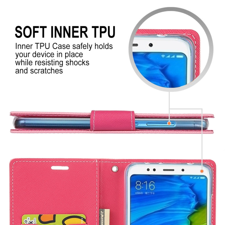 GOOSPERY FANCY DIARY Horizontal Flip PU Leather Case for Xiaomi Redmi 5 Plus, with Holder & Card Slots & Wallet