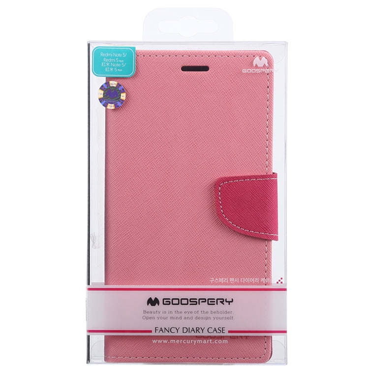 GOOSPERY FANCY DIARY Horizontal Flip PU Leather Case for Xiaomi Redmi 5 Plus, with Holder & Card Slots & Wallet