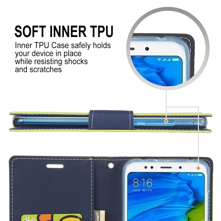 GOOSPERY FANCY DIARY Horizontal Flip PU Leather Case for Xiaomi Redmi 5 Plus, with Holder & Card Slots & Wallet