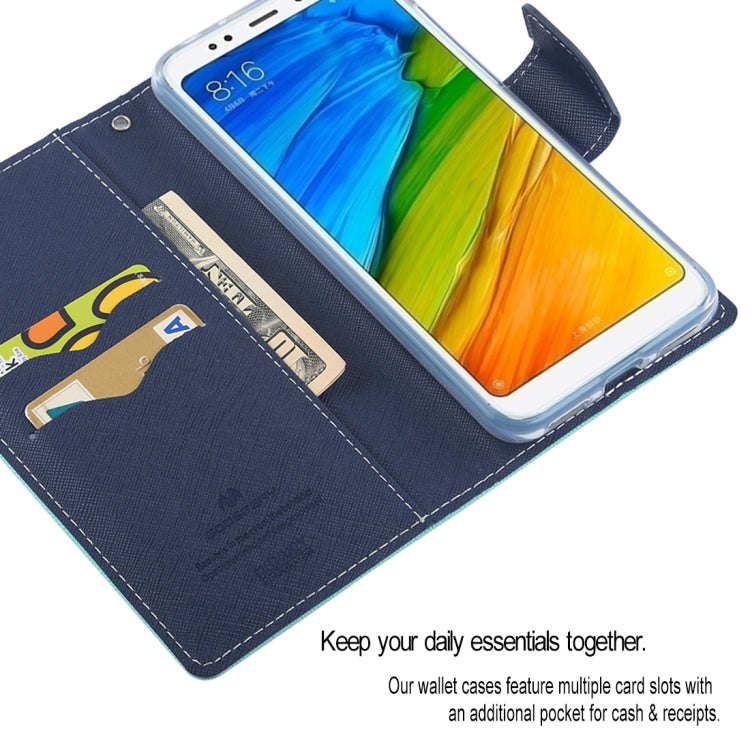 GOOSPERY FANCY DIARY Horizontal Flip PU Leather Case for Xiaomi Redmi 5 Plus, with Holder & Card Slots & Wallet