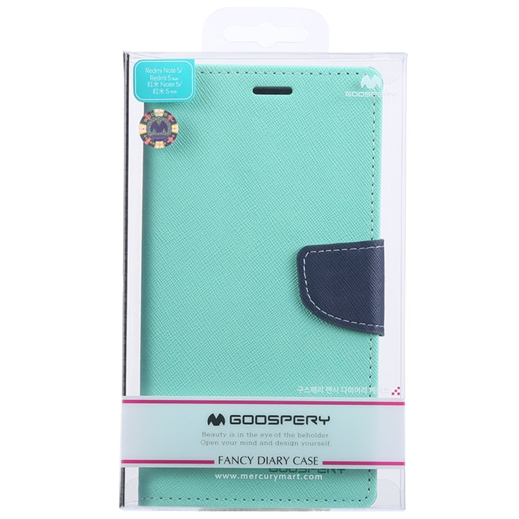 GOOSPERY FANCY DIARY Horizontal Flip PU Leather Case for Xiaomi Redmi 5 Plus, with Holder & Card Slots & Wallet