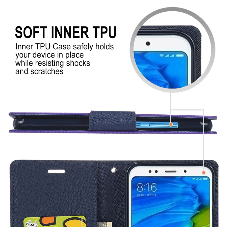 GOOSPERY FANCY DIARY Horizontal Flip PU Leather Case for Xiaomi Redmi 5 Plus, with Holder & Card Slots & Wallet