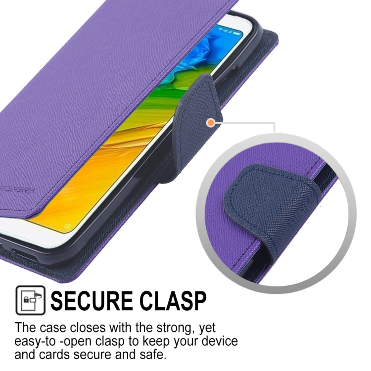 GOOSPERY FANCY DIARY Horizontal Flip PU Leather Case for Xiaomi Redmi 5 Plus, with Holder & Card Slots & Wallet