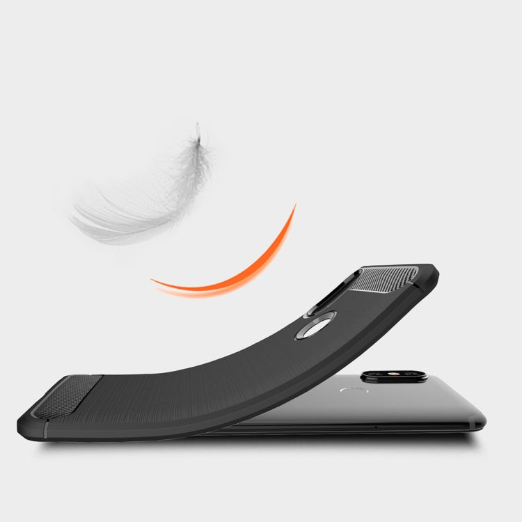 Brushed Texture Carbon Fiber Shockproof TPU Case for Xiaomi Mi 6x / Mi A2