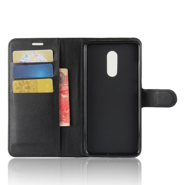For Xiaomi Redmi 5 Plus Litchi Texture Horizontal Flip Leather Case with Holder & Card Slots & Wallet