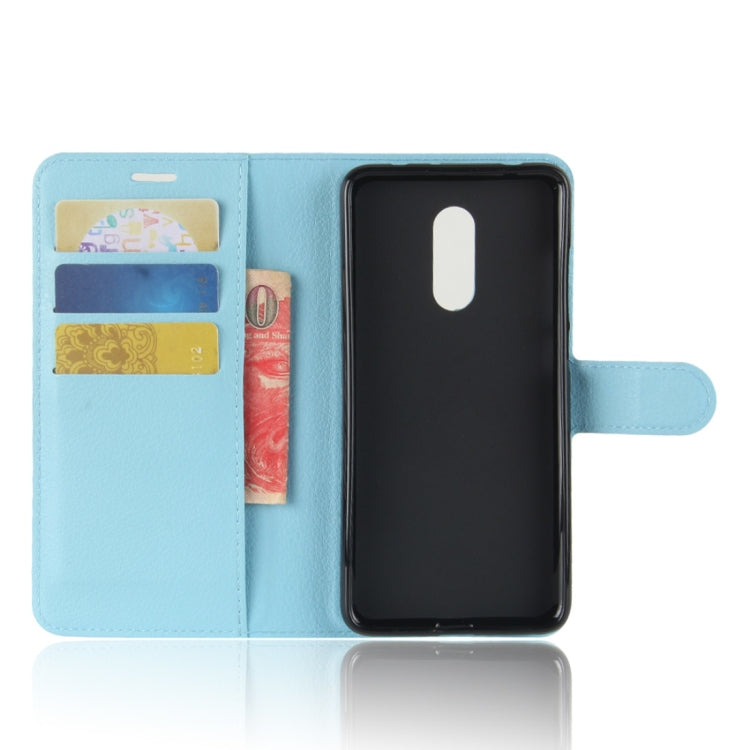 For Xiaomi Redmi 5 Plus Litchi Texture Horizontal Flip Leather Case with Holder & Card Slots & Wallet