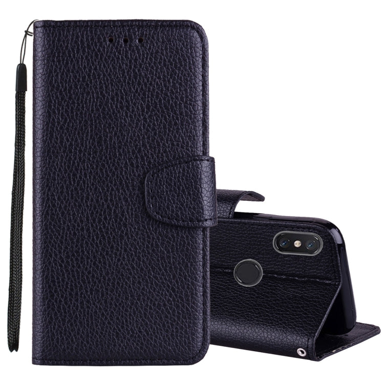 Litchi Texture Horizontal Flip Leather Case for Xiaomi Mi 8 , with Wallet & Holder & Card Slots & Lanyard