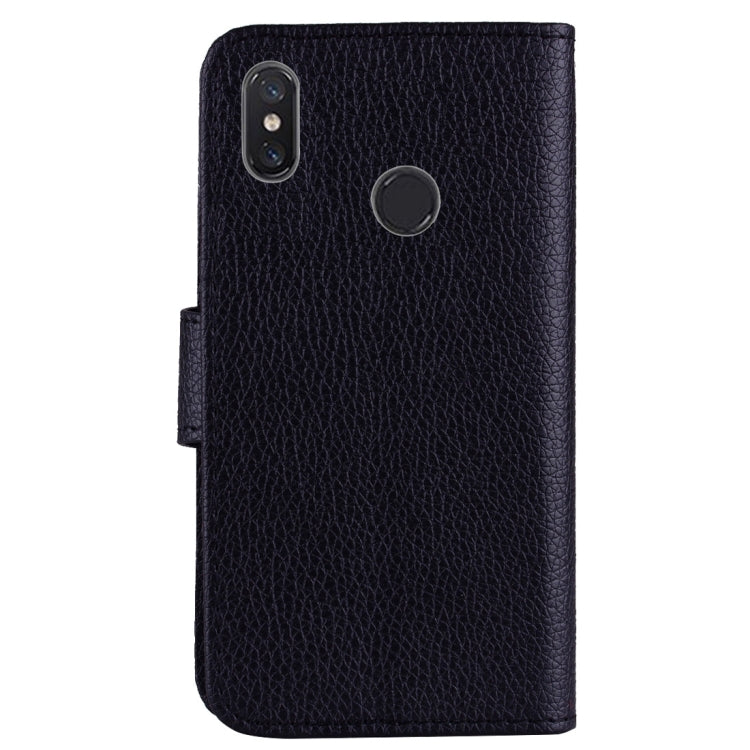 Litchi Texture Horizontal Flip Leather Case for Xiaomi Mi 8 , with Wallet & Holder & Card Slots & Lanyard