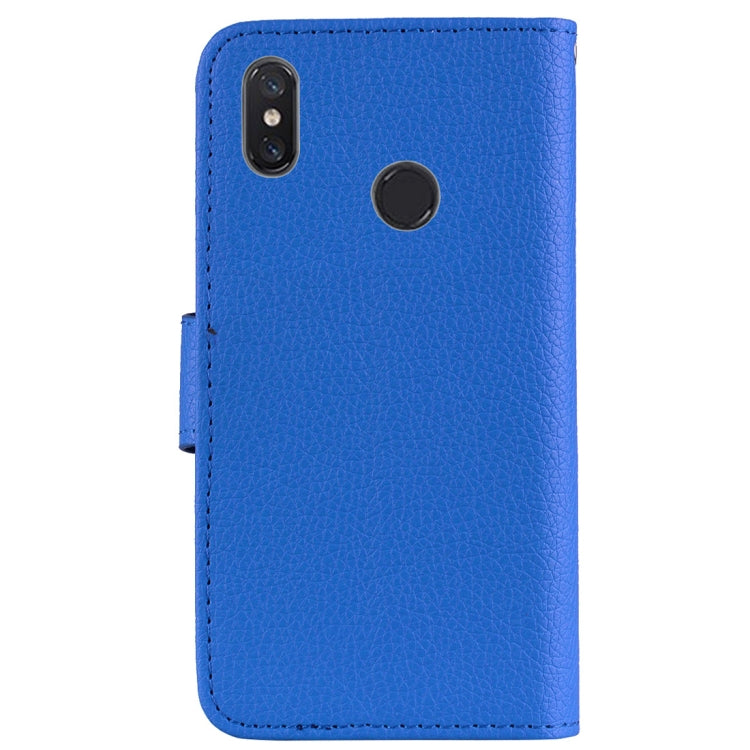 Litchi Texture Horizontal Flip Leather Case for Xiaomi Mi 8 , with Wallet & Holder & Card Slots & Lanyard