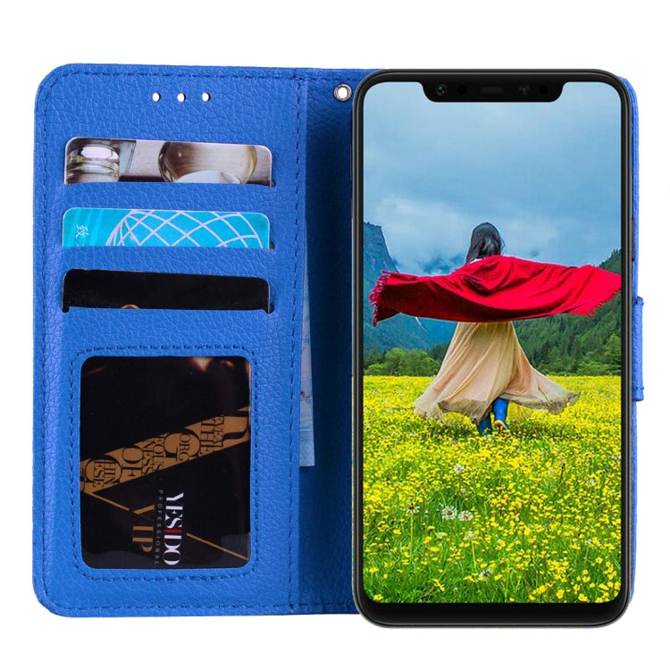 Litchi Texture Horizontal Flip Leather Case for Xiaomi Mi 8 , with Wallet & Holder & Card Slots & Lanyard