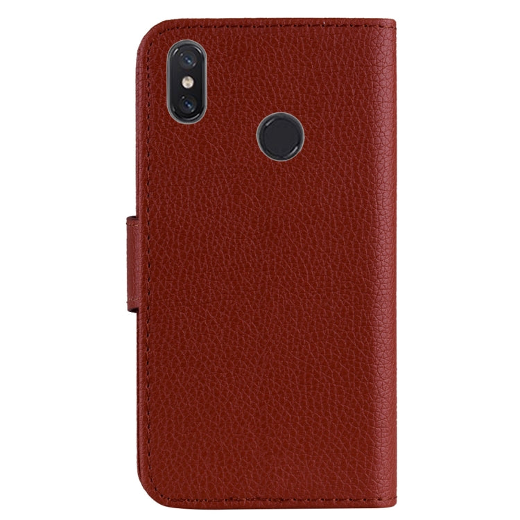 Litchi Texture Horizontal Flip Leather Case for Xiaomi Mi 8 , with Wallet & Holder & Card Slots & Lanyard