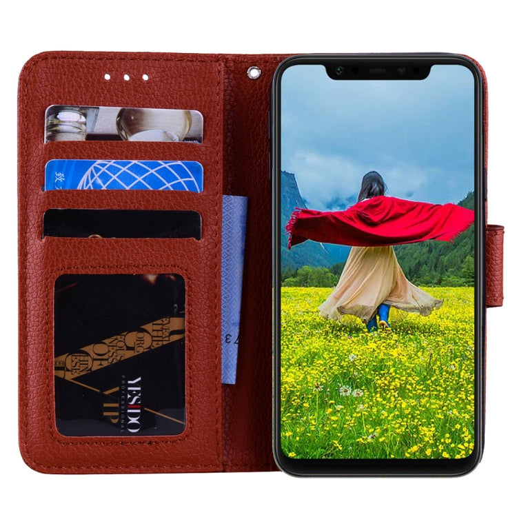 Litchi Texture Horizontal Flip Leather Case for Xiaomi Mi 8 , with Wallet & Holder & Card Slots & Lanyard