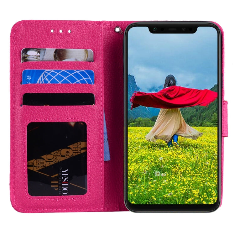 Litchi Texture Horizontal Flip Leather Case for Xiaomi Mi 8 SE , with Wallet & Holder & Card Slots & Lanyard