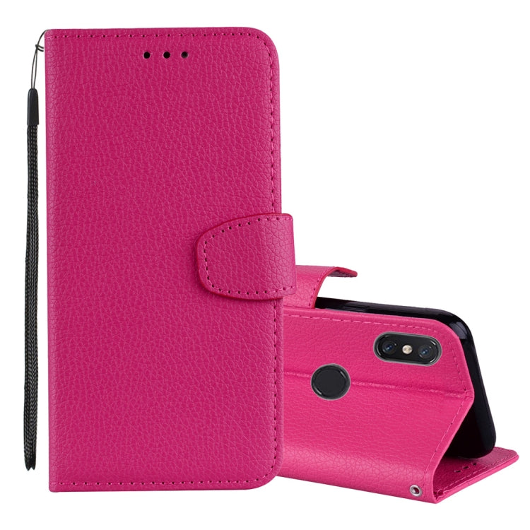 Litchi Texture Horizontal Flip Leather Case for Xiaomi Mi 8 SE , with Wallet & Holder & Card Slots & Lanyard