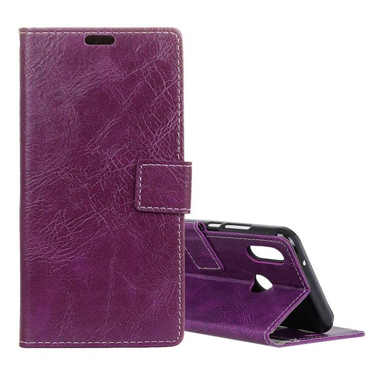 Retro Crazy Horse Texture Horizontal Flip Leather Case for Xiaomi Redmi 6 Pro / Mi A2 Lite, with Holder & Card Slots & Photo Frame