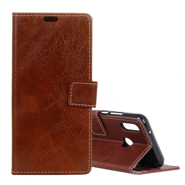 Retro Crazy Horse Texture Horizontal Flip Leather Case for Xiaomi Redmi 6 Pro / Mi A2 Lite, with Holder & Card Slots & Photo Frame