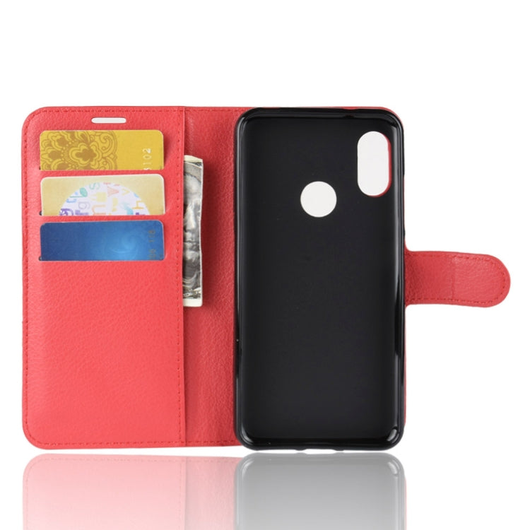Litchi Texture Horizontal Flip Leather Case for Xiaomi Redmi 6 Pro / Mi A2 Lite, with Wallet & Holder & Card Slots