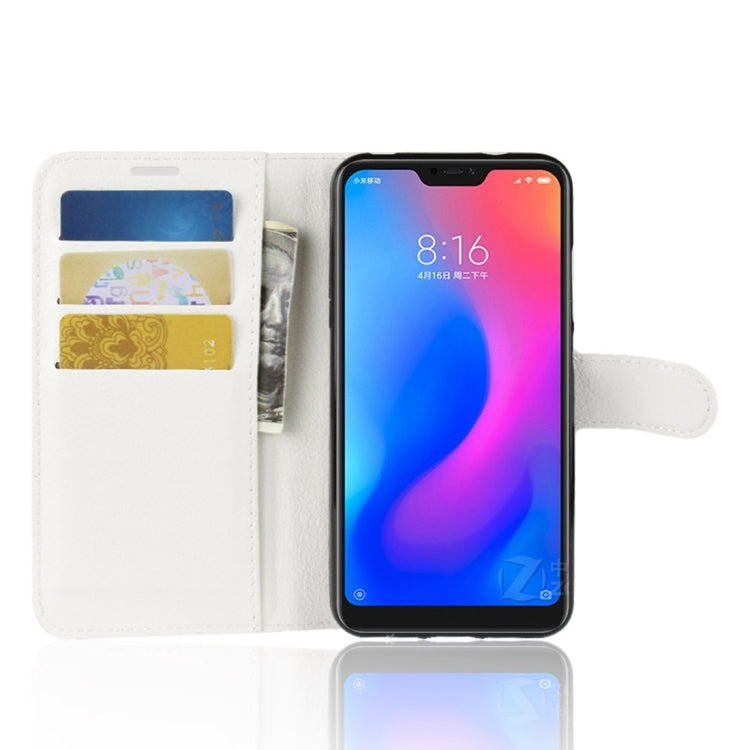 Litchi Texture Horizontal Flip Leather Case for Xiaomi Redmi 6 Pro / Mi A2 Lite, with Wallet & Holder & Card Slots