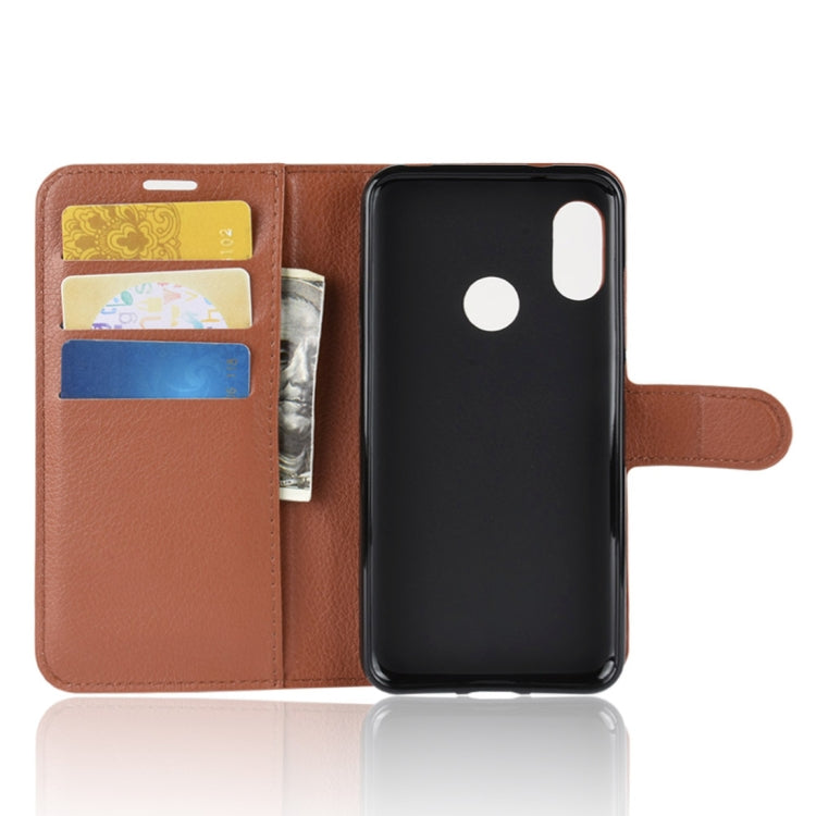 Litchi Texture Horizontal Flip Leather Case for Xiaomi Redmi 6 Pro / Mi A2 Lite, with Wallet & Holder & Card Slots