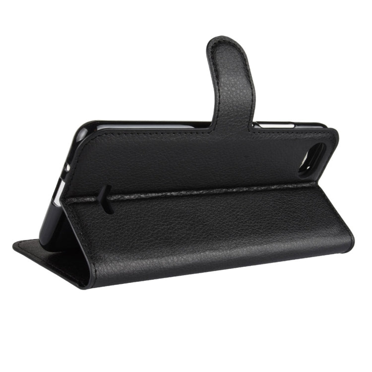 Litchi Texture Horizontal Flip Leather Case for Xiaomi Redmi 6A, with Wallet & Holder & Card Slots