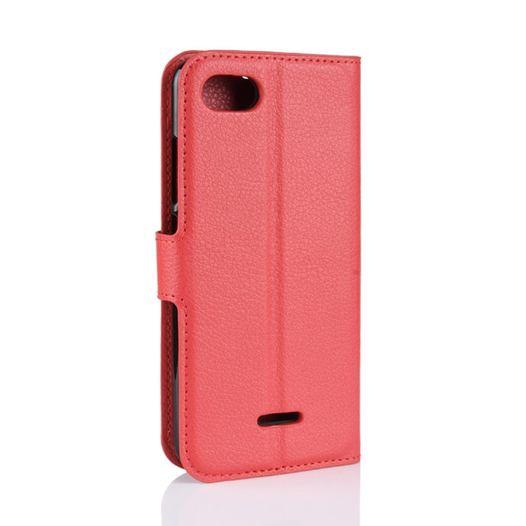 Litchi Texture Horizontal Flip Leather Case for Xiaomi Redmi 6A, with Wallet & Holder & Card Slots