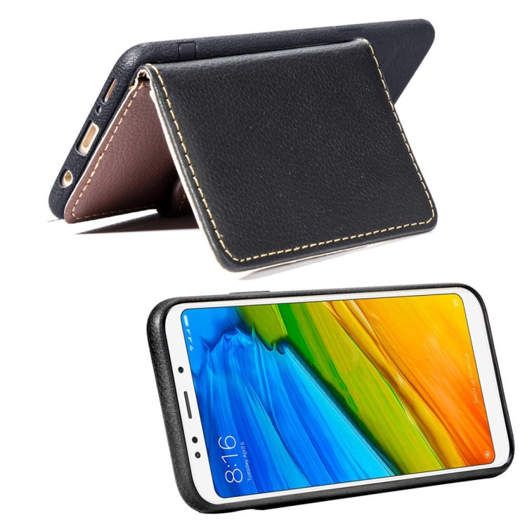 Leaf Style Magnetic Leather Case for Xiaomi Redmi 5 Plus, with Holder & Card Slots & Wallet & Photo Frame