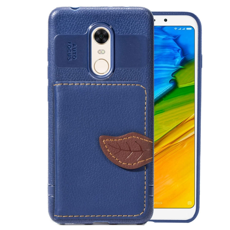 Leaf Style Magnetic Leather Case for Xiaomi Redmi 5 Plus, with Holder & Card Slots & Wallet & Photo Frame